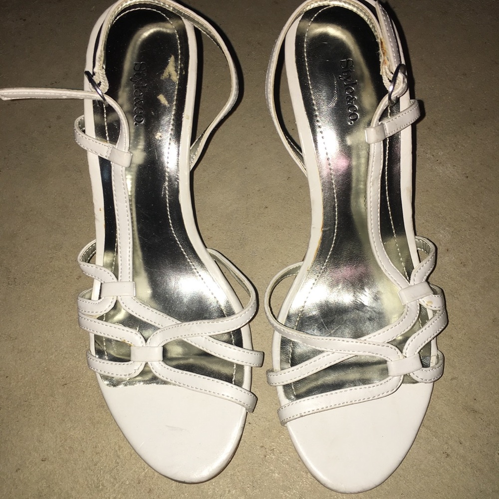 Style & co white heels